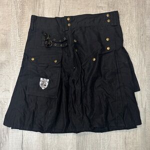 DNKE Damn Near Kilt ‘Em Black Utility Kilt - Medium